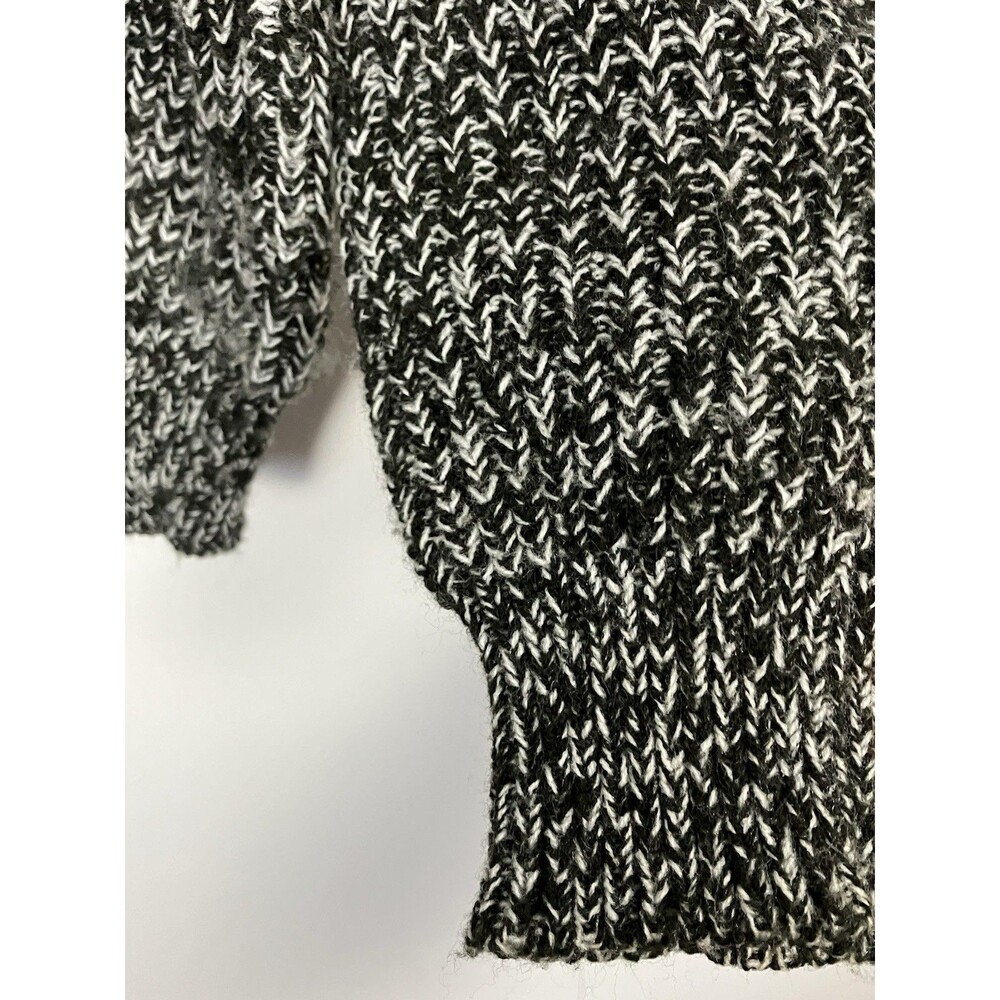 Vintage Contemporary Casuals V-Neck Black/White Chunky Knit Sweater Size XL - Picture 5 of 6